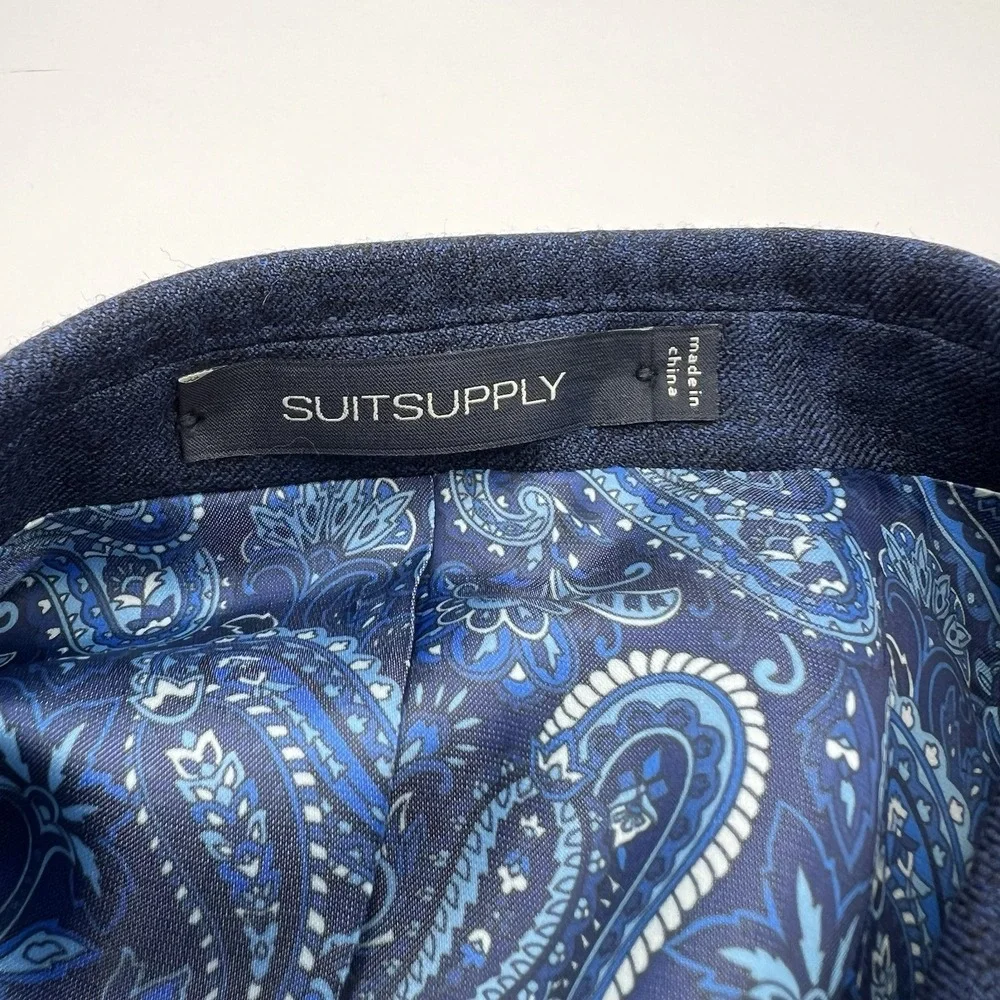 Suitsupply Lazio Vitale Barberis‎ Wool and Silk Coat 36S Blazer Jacket
